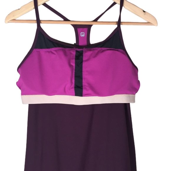 Fabletics tank top Norwalk purple built in bra Gym Workout Athletic Running - Picture 8 of 9